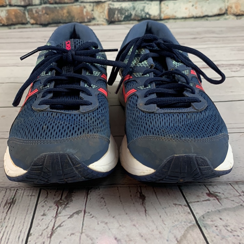 ASICS “GEL CONTEND 6” blue & Red sneakers size 10 - Picture 4 of 13